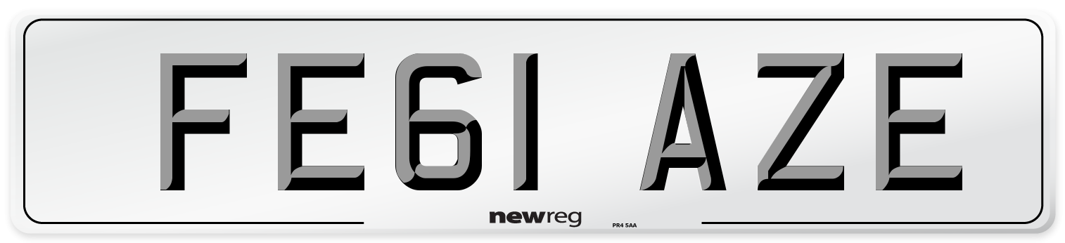 FE61 AZE Number Plate from New Reg